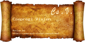 Csepregi Vivien névjegykártya